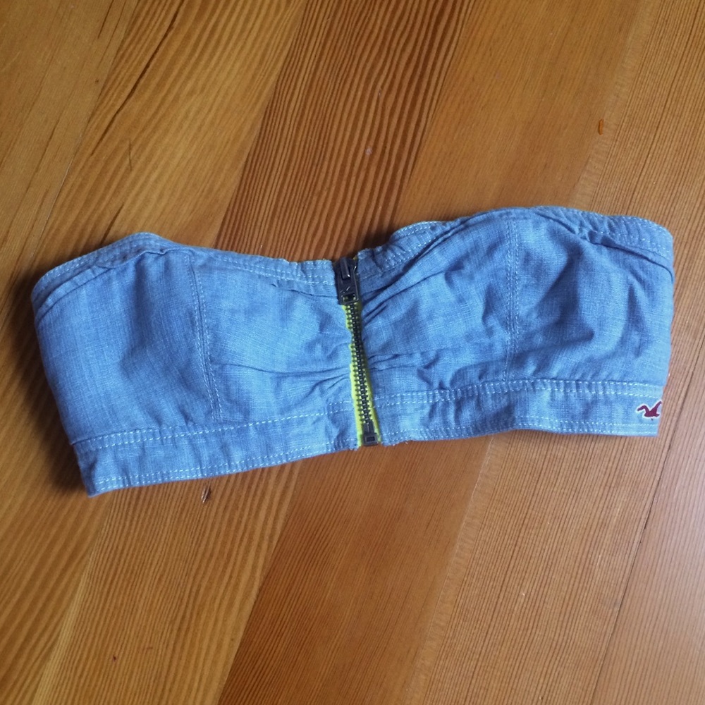 Chambray like bandeau top